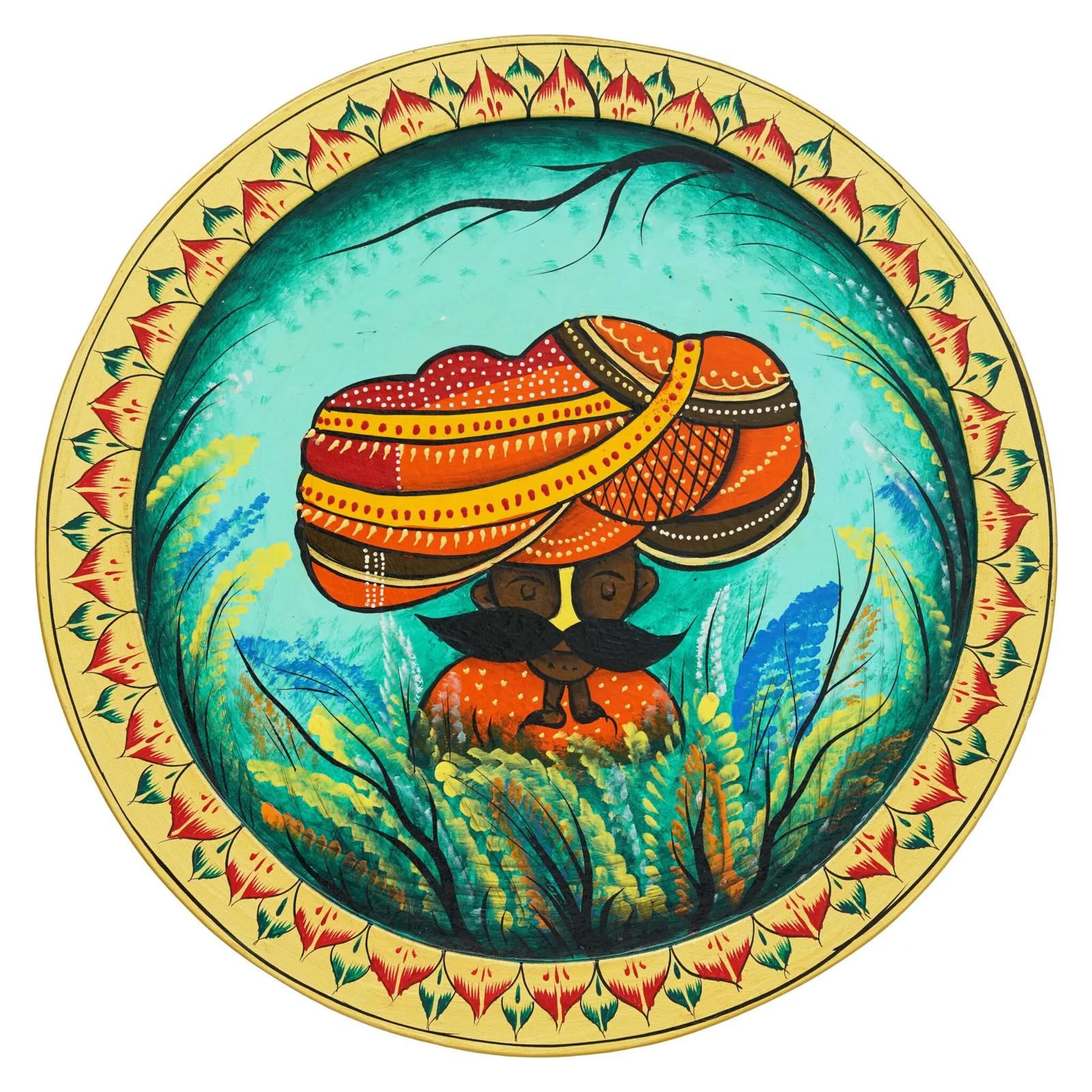 Antique Pichwai Depicting a Holy Man